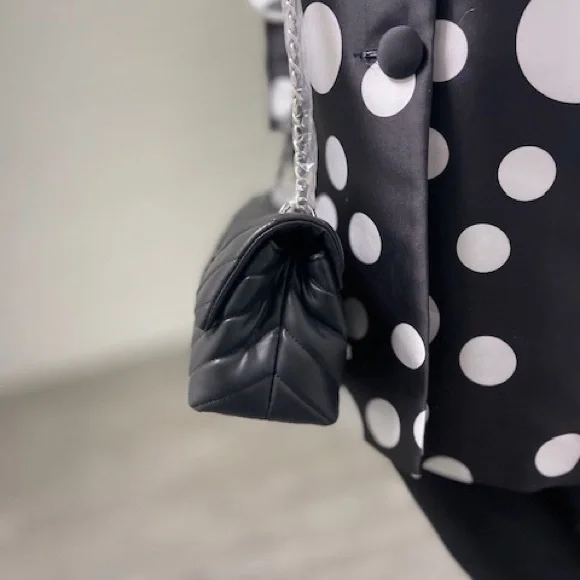 Badgley Mishka black vegan leather crossbody bag. NWT - Picture 8 of 9